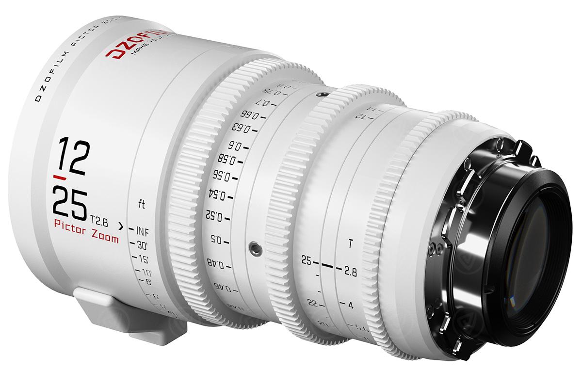 DZOFILM Pictor Zoom 3-Lens Kit (12-25/20-55/50-125 T2.8) White - PL/EF