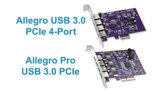 Sonnet Allegro USB3.0 PCIe Card (4 ports Macintosh/Windows)