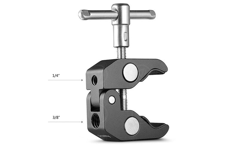 SmallRig Super Clamp with 1/4"-20 and 3/8"-16 Threaded Holes (2pcs) 2058