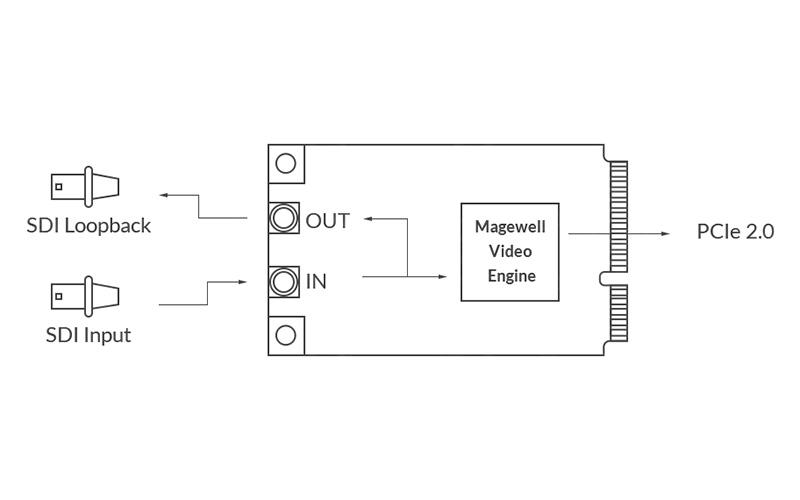Magewell Pro Capture Mini SDI (mit kleinem Kühlkörper)