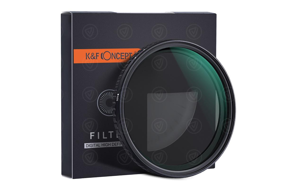 K&F Concept 43 mm Nano-X Variable/Fader ND Filter, ND8~ND128, W/O Black Cross