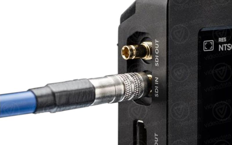 Sommer Cable Adapterkabel DIN 1.0/2.3 (m) auf BNC (m), Länge: 40 cm, Farbe: Blau