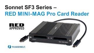 Sonnet SF3 Series - RED Mini-Mag Card Reader - TB3