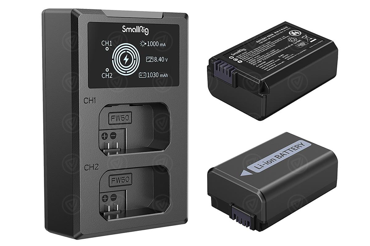 SmallRig NP-FW50 Camera Battery and Charger Kit (3818)