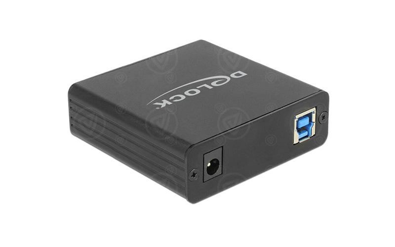 Delock Adapter USB 3.0 auf 4x Gigabit LAN schwarz