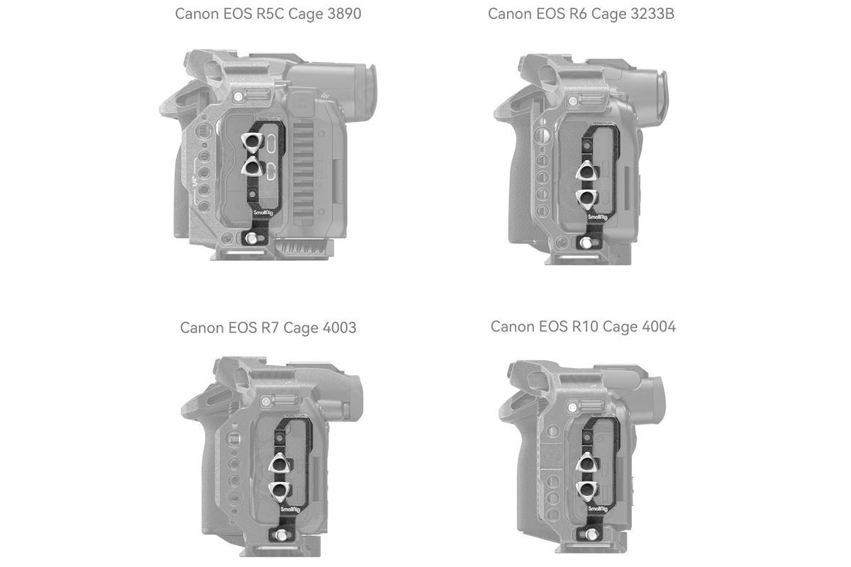 SmallRig "Black Mamba" HDMI & USB-C Cable Clamp for Canon EOS R5/R6/R5C/R7/R10 (4272)