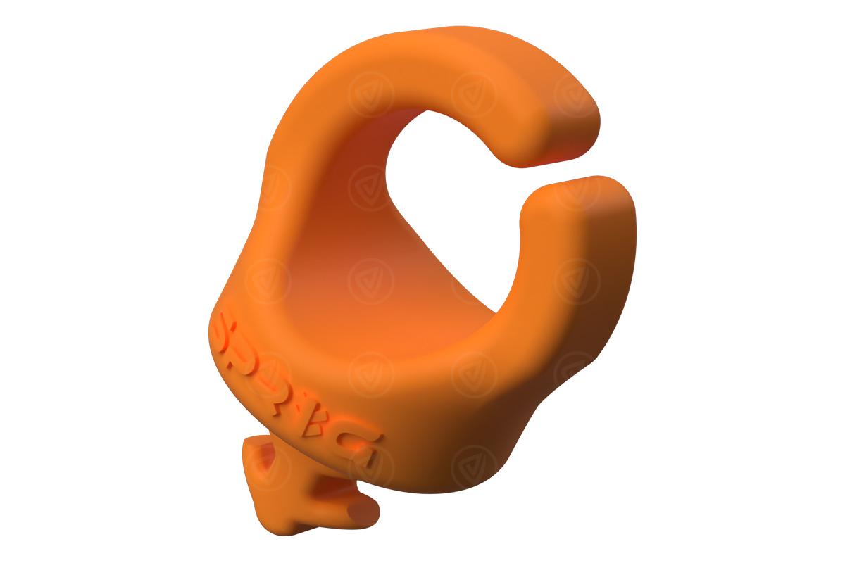 Sprig 3/8”-16 flexible Kabelhalterung mit 13,5 mm Öffnung, 3 Stück (Orange)