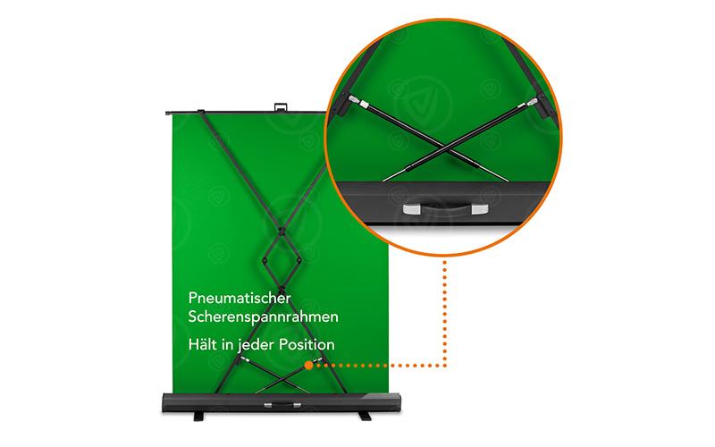 Walimex Pro Roll-up Panel Hintergrund grün (155 x 200 cm)