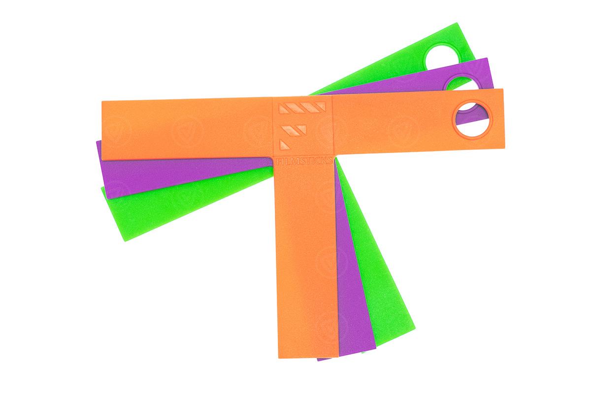 Filmsticks Coloured T-Marker Kit (Pack of 3) with Orange, Purple, and Phophorescent Green (FTMARKER-ADD3)