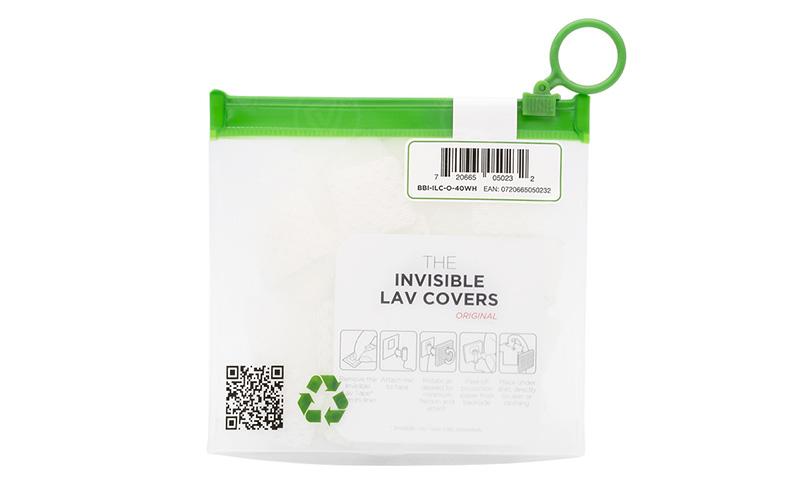 Bubblebee Invisible Lav Covers Big Bag - Original weiss