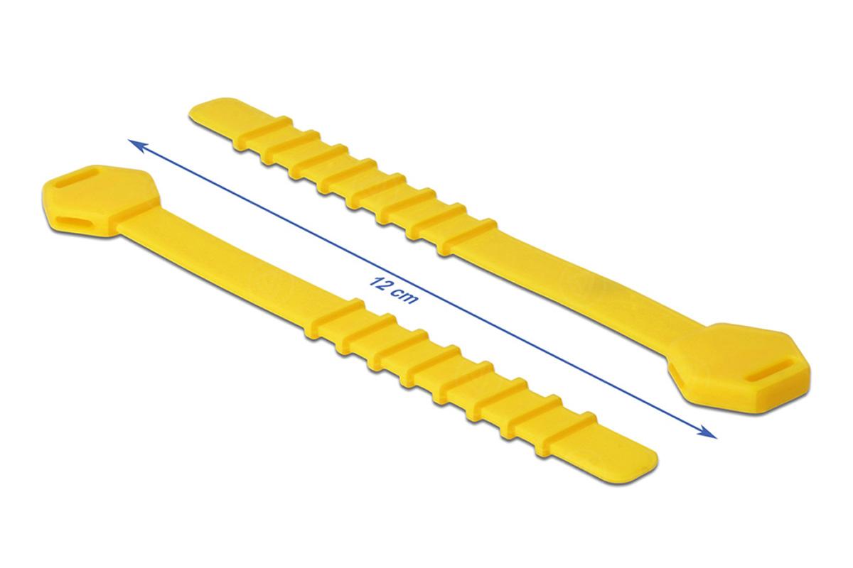 Delock Silikon-Kabelbinder 12 cm (10er Pack)