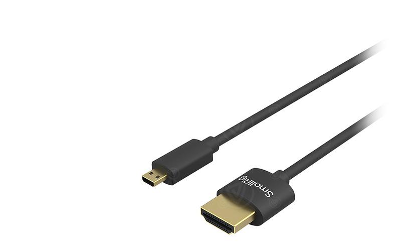SmallRig Ultra-Slim 4K HDMI Data Cable (D to A) (55cm) 3043B